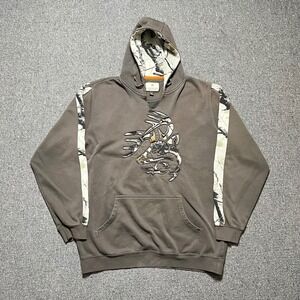 Legendary Whitetails Hoodie XLT Grayish Brown Camo Buck Pullover Sweatshirt